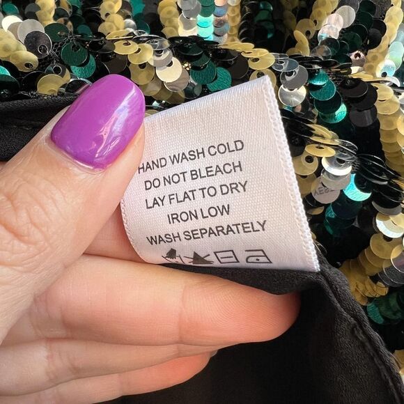 Tularosa Salvador Sequin Multicolor Mini Skirt Size S - Picture 8 of 8